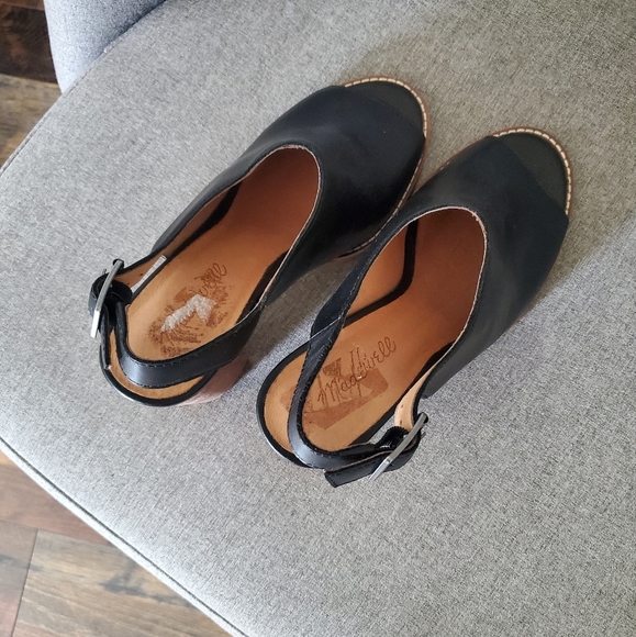 Madewell Cary Sandal, black sz 8 - Picture 5 of 8